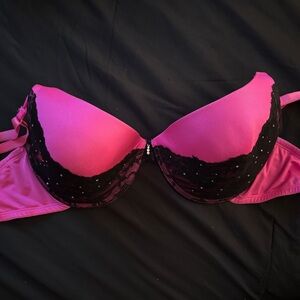 Pink Bling Lace Bra